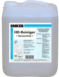 Linker HD-Reiniger, Reinigungskonzentrat für extreme Verschmutzungen und Verkrustungen, 10,1 Liter - Kanister