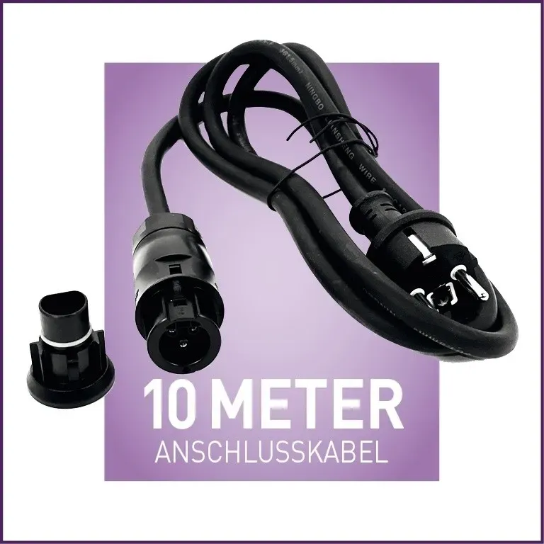 Betteri auf Schuko 10 m passend z.B. für Hoymiles (HM-Serie) DEYE, NEP etc. Schu...