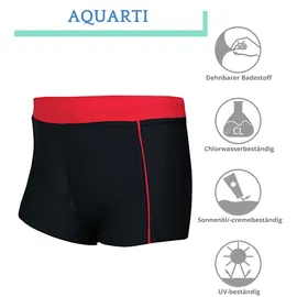 Aquarti Badeshorts rot/schwarz 134