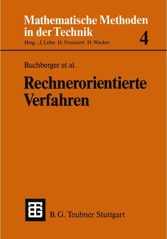 Rechnerorientierte Verfahren, Kartoniert (TB)