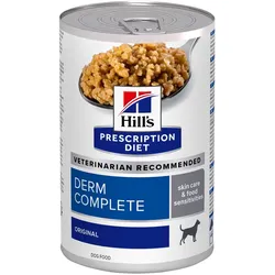 HILL'S Derm Complete Lebensmittel Empfindlichkeiten Hund 370g Dose
