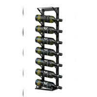 DanDiBo Ambiente Weinregal Etude 8 Flaschen Wand & Stand Metall 96318 Schwarz