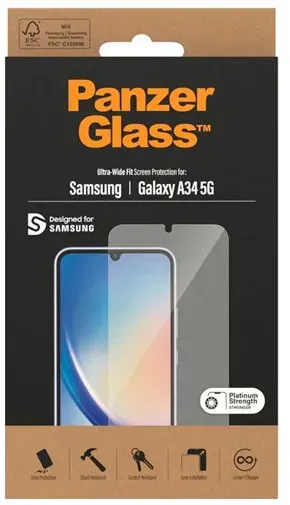 Panzerglass Gehärtetes Glass Edge To Edge Displayschutzfolie Samsung Galaxy A34 5G