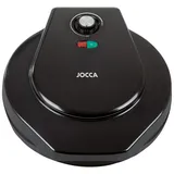 Jocca - Elektrischer Grillofen für Pizzen 30,5 cm | Elektrischer Pizzabackofen | 90°-Öffnung | Antihaftbeschichtete Platten | Regelbare Temperatur