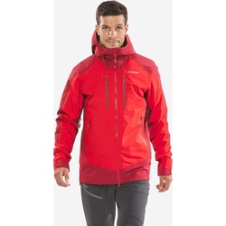 Regenjacke Herren wasserdicht - Alpinism Evo rot, rot, S