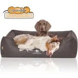 Knuffelwuff Tierbett Hundebett Wippo, Orthopädisch schwarz 75 cm x 105 cm