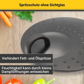 Krüger Spritzschutzdeckel schwarz,