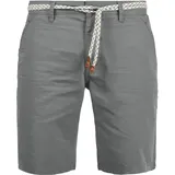 Blend Chinoshorts BLEND "Chinoshorts BHRagna", Herren, Gr. XXL, N-Gr, grau (aluminium), Obermaterial: 100% Baumwolle CO., Hosen Chinoshorts