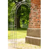 KUHEIGA Wandrosenbogen Metall/Wand - Rosenbogen 10mm Massiveisen! Breite 120cm Zink