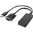 Hama VGA+USB auf HDMI Adapter 15 cm Schwarz