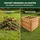 NATIV Holzkomposter natur 100x100cm Lärche für Garten Stecksystem langlebig