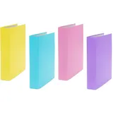 Livepac-Office Ringbuch DIN A5 40 mm Gelb/Türkis/Pink/Lila 4 St.