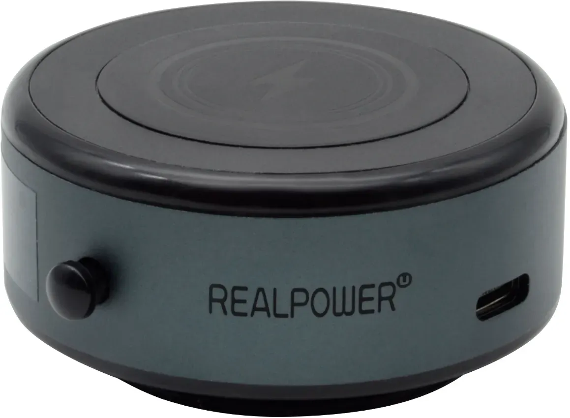 RealPower ChargeAir MAG Car, Handy/Smartphone, Passive Halterung, Auto, Schwarz