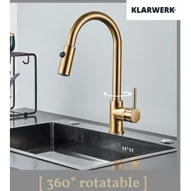 klarwerk Paul Küchenarmatur Niederdruck Gold