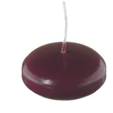 Wiedemann Schwimmkerze Bordeaux 26 x Ø 4,2 cm 8 St. rot