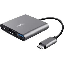 Trust Dalyx 3-in-1 Multiport USB-C Adapter - Dockingstation