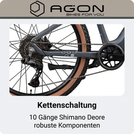 Agon Alpha 27,5 Zoll RH 48 cm Rock Grey Anthracite