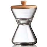 Chemex Coffeemaker CCS Mich-& Zuckerkännchen, Holz, Borosilikatglas, Glass, 17,5 cm