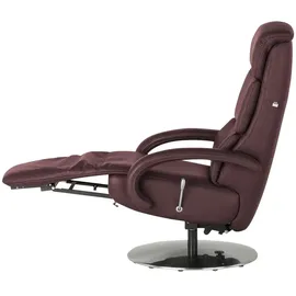Hukla Relaxsessel Florian Leder 73 x 115 x 91 cm Rot elektrisch