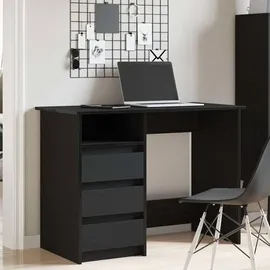 vidaXL Schreibtisch Schwarz 102x50x75 cm Holzwerkstoff