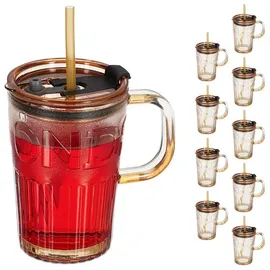 Relaxdays Wasser- & Saftglas 0,45 l 10-tlg.