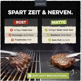 KOMOTO Grillmatte 50 x 40 cm antihaftbeschichtet