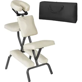 Tectake Massagestuhl aus Kunstleder - beige