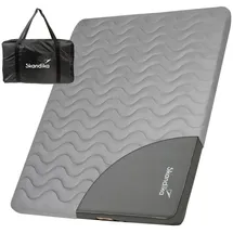 Skandika Doppel-Isomatte Easy 3D Premium Flex Bundle – inklusive USB-Pumpe grau No Size