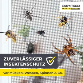 EasyMaxx Insektenschutzgitter Teleskop 4er-Set 80 x 100 cm Anthrazit