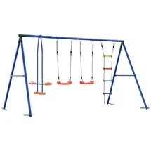 vidaXL Schaukelset Mehrfarbig 330 x 185 x 185 cm Stahl