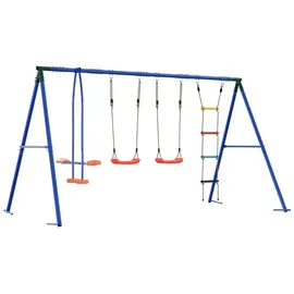 vidaXL Schaukelset Mehrfarbig 330 x 185 x 185 cm Stahl