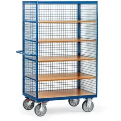 Kastenwagen 3393, Gitterwände, TPE-Reifen, Tragkraft 750kg - blau