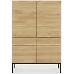 Ethnicraft Ligna Indoor Schrank Eichenholz Metal/Schwarz - Schwarz