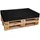 TexDeko Palettenkissen für Europalette 120x80x12cm Wasser-& Schmutzabweisend, abnehmbarer Bezug mit Reißverschluss, waschbar (Schwarz)