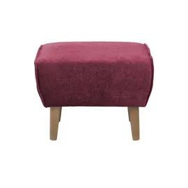 Soho Hocker Ellinor 56 x 46 x 41 cm Rot