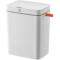 Slimme sensor-Abfallbehälter mit aufladbarer Batterie und automatischer Verpackung - Weiß