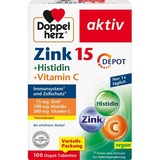 Doppelherz Aktiv Zink 15 + Histidin + Vitamin C Depot Tabletten 100 St.