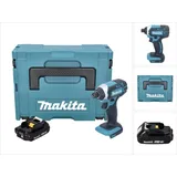Makita Bohrmaschine + Akkuschrauber, DTD 152 A1J Akku Schlagschrauber 18 V 165 Nm 1/4" 1x Akku 2,0 Ah + Makpac - ohne Ladegerät