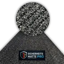 melius vivere Sicherheitsmatte, Schwarz, Kunststoff, 120x600 cm, Gartenzubehör, Terrassen- & Balkonböden
