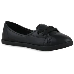 Damen Sportliche Ballerinas in Schwarz