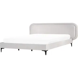 Beliani Suzette 180 x 200 cm Hellgrau