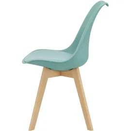 [en.casa] 2er-Set Esszimmerstuhl Fläten Mint