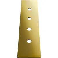 GESSI 4-Loch Dekor-Platte für Secur Box, - Gold