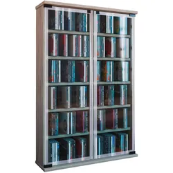 CD-Regal Galerie in Eichefarbe, B: 60 cm