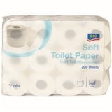 ARO Toilettenpapier Toilettenpapier, Tissue-Qualität, 3-lagig, 24 Rollen (24-St), hautfreundlich, weich, saugstark