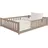 Kids Collective Jugendbett Bodenbett 140 x 200 cm Kiefer massiv braun Milchschokolade