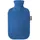 Fashy Wärmflasche 2 Liter, saphir, abnehmbarer Bezug Flauschbezug Vliesbezug Fleecebezug 2L Blau