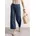 High Waist Wide Leg Jeans Loose Fit Dark Blue Washed 29 29W 28L