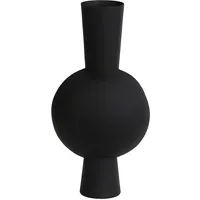 Light & Living Vase Kavandu - Schwarz - 22x14x40cm - Rund - Metall - Blumenvase - Vase für Trockenblumen - Vasen decko