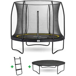 SALTA Trampolin Comfort Edition Ø 305 cm schwarz + Netz + Zubehör